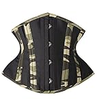Camellias Short Torso Curvy Waist Heavy Duty Double Steel Boned Waist Trainer