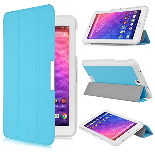 KuGi ® Acer Iconia One 10 B3-A30 case - High quality ultra-thin Smart Cover Case for Acer Iconia One 10 B3-A30 Tablet (Blue)