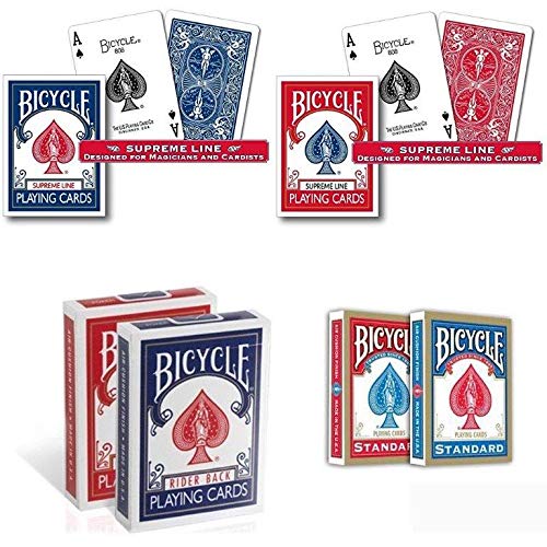 Bicycle. 6 Decks of Cards: 2 Standard + 2 Supreme Line + 2 Old Cases