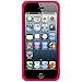 Amzer Soft Gel TPU Gloss Skin Fit Case Cover for Apple iPhone 5, iPhone 5S, iPhone SE (Fits All Carriers) - Translucent Hot Pink