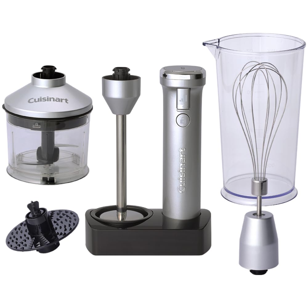 クイジナート コードレス 充電式 ハンドブレンダー チョッパー付 おろしディスク付 つぶす/混ぜる/泡立てる/かき混ぜる/刻む・ミンチ/おろす 軽量 RHB-1070J商品画像