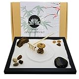 Zen Sand Garden for Desk with Rake, Rocks and