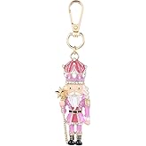 Madison Tyler Pink Christmas Bag Charms | Xmas Cute Pink Tree Penguin Gloves Nutcracker Espresso Martini Keychain