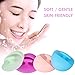 Silicone Scrubbers Face Cleansing Brush Facial Scrubber Cleansing Pads Makeup Brush Cleaner Face Exfoliator Pore Cleaner Shower Head Body Bath Scrubber Hair Brush Cleaning Tool for Baby Pets 4 Pack