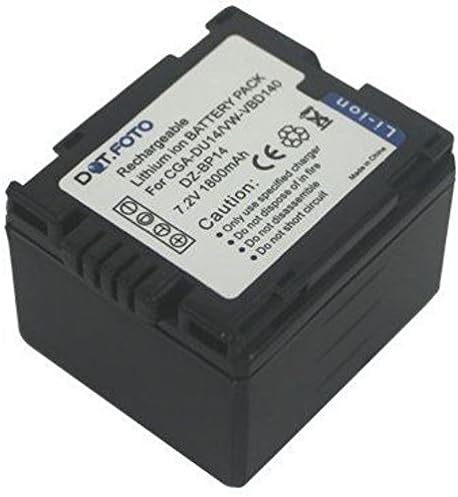 Dot.Foto CGA-DU12, CGA-DU14, VW-VBD140 Premium 7.2v / 1800mAh Rechargeable Battery for Panasonic VDR-D152, VDR-D160, VDR-D200