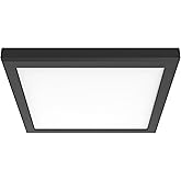 Nuvo 62/1789 Blink Pro Plus Surface Mounted LED Downlight, Square, 12 Inches, Black