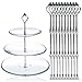 DGQ 10 x Sets 2 or 3 Tier Cake Plate Stand Fittings Silver Plate Stands