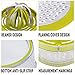 Yimobra Citrus Lemon Orange Juicer Manual Hand Squeezer Lime Press with Strainer Built-in Measuring Cup and Grater Anti-Slip Reamer Extraction Egg Separator, 12OZ, Green