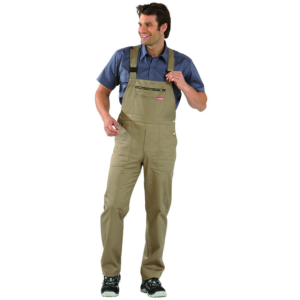 Planam 634110 Size 110 "MG 290" Dungarees - Beige