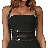 BODIY Plus Size Harness Punk Leather Harness Belts Women Fashion Rave Body Harness