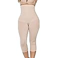 CURVEEZ High-Waisted Shapewear for Women, Tummy Control Compression Leggings with Thong, Butt Lifting Body Shaper, Seamless