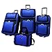 U.S. Traveler New Yorker Lightweight Expandable Rolling Suitcase Set 4-Piece, Royal Blue primary