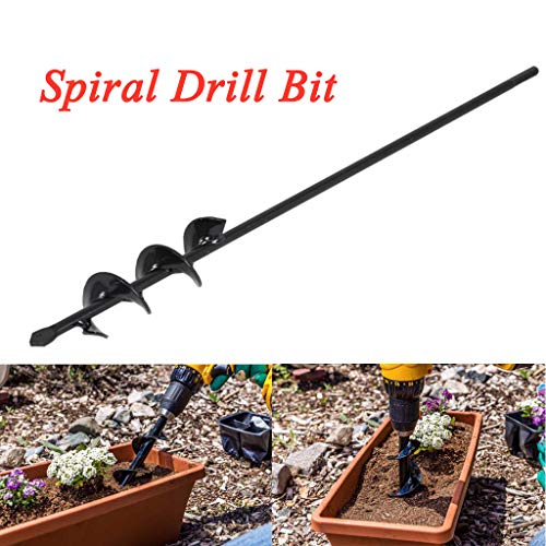 Beyonds Garden Soil Cultivator, Hand Drill Digger Auger - 1.57 inch Wide and 17.7 inch Long - for Planting Seedlings and Bulbs
