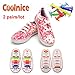 Coolnice No Tie Shoelaces for Kids, Men & Women | Waterproof & Stretchy Silicone Tieless Shoe Laces | for Athletic & Dress Casual Shoes, Hiking Boots | Eliminate Loose Shoelace Accidents