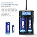 18650 Smart Fast Battery Charger, XTAR SV2 Universal Battery Charger Wall Adaptor & Car Charger Rechargeable Li-ion IMR INR ICR 18650 26650 20700 21700 22650, Ni-MH/Ni-Cd AAAA AAA AA A SC C D
