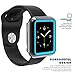 Apple Watch Premium Protective Case, Poetic [Duo Lite] Apple Watch 38mm Case Ultimate Shock Protection In A Thin Minimal DesignNEW [Duo] [Space Grey/Cyan] - [Includes 2 Screen Protectors] Ultra Stylish Protection From Drops And Impact With A Premium Design And Dual Layer Over Molded PC/TPU Shock Protection And Matching Colors For Apple Watch 38mm (2015) - Space Grey/Cyan (3-Year Manufacturer Warranty From Poetic)