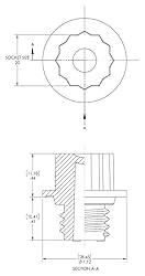 Caplugs RPO-M-22X1.5 – RPO-M Series – Threaded