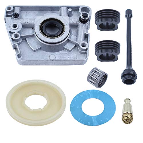 Haishine Oil Pump Worm Gear Dust Cover Washer Hose Filter Kit Fit Husqvarna 61 66 266 268 272 XP 266XP 268XP 272XP Chainsaw Parts