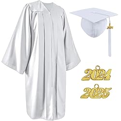 YIIOSS Unisex Matte Cap and Gown 2024 2025 with
