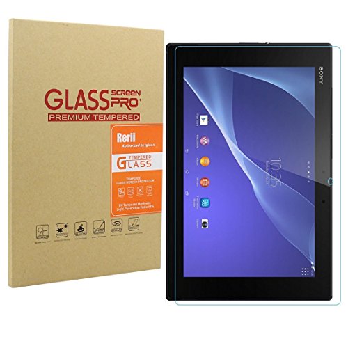 Sony Xperia Z4 Tablet Screen Protector, Rerii Tempered Glass Screen Protector for Sony Xperia Z4 Tablet, High Definition, 9H Hardness, 0.3mm Thickness, Delicate Touch, Real Glass Screen Protector