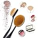 Xiton Makeup Brush 10 pieces Makeup Brush Set Soft Oval Toothbrush Shaped Foundation Contour Brush Powder Blush Conceler Eyeliner Blending Brush Cosmetic Brushes Tool Set