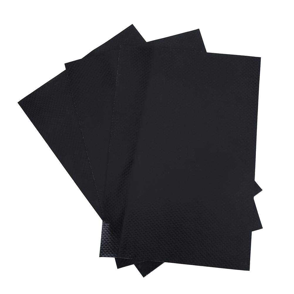 Cocoarm Inflatable Boat Repair Patch, 3Pcs PVC Repair Patch Kit Inflatable Boat Repair Kit, Waterproof Puncture Repair Kit for Inflatables Raft Boat Canoe Kayak Swimming Pools Toys(Black)