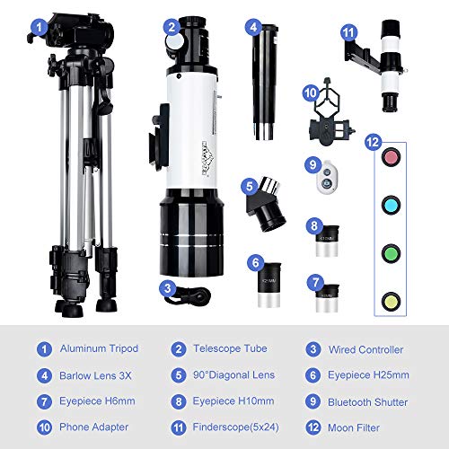 6 SEAPHY+Telescope+Astronomical+Refractor+Beginners