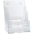 Azar Displays 252378 Three-Tier Three-Pocket Letter Sized Brochure Holder