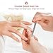 ANVAVA Nail Cuticle Nipper, Stainless Steel Nail Clippers Cutters with Nail File & Nail Cleaner