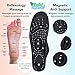 Daiwa Felicity Magnetic Insoles for Men & Women - Orthopedic Acupressure Insoles for Foot Health - Reflexology Massaging Shoe Inserts - Men's 8.5-10 - Relief for Peripheral Neuropathy & Arch Support
