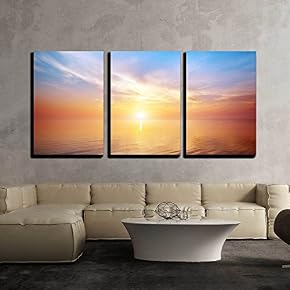 Beautiful Seascape Composition of Nature x3 Panels