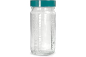 Qorpak GLC-01504 Type III Glass Graduated Medium Round Bottle with Green Thermoset F217 and PTFE Lined Cap, 51 mm Diameter x 102 mm Height, 120 milliliters Capacity, Case of 24
