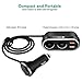 Car Socket Splitter, Te-Rich 96W 2-Way Auto Cigarette Lighter Splitter Power Adapter 12V/24V DC Outlet Extender 5.4A (Quick Charge 3.0 + 2.4A) Dual USB Charger for iPhones and Samsung Galaxy