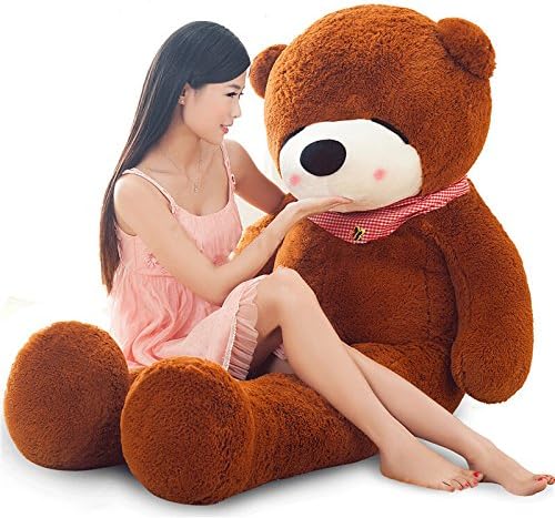 Cheap Stuffed Animals Big Dark Brown Teddy Bear Toy For Girlfriend Gifts 55inch Teddy Bear Plush