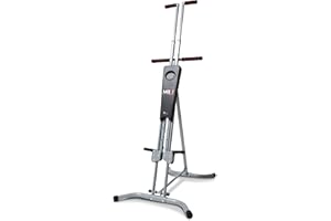 MaxiClimber Vertical Climber Provides an Adjustable Platform to Target Power, Strength and Endurance Training for a Full-Body Workout. Free Fitness App and ERS Resistance
