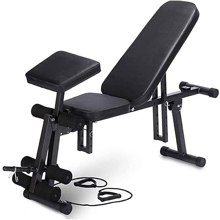 Fitness Ajustable Bancos Multifunción Aparatos De Ejercicios con Mancuernas Plegable Heces Supino Junta Inicio Sit-up Silla De Prensa De Banco De Heces Soportes de Peso Libre: Amazon.es: Hogar
