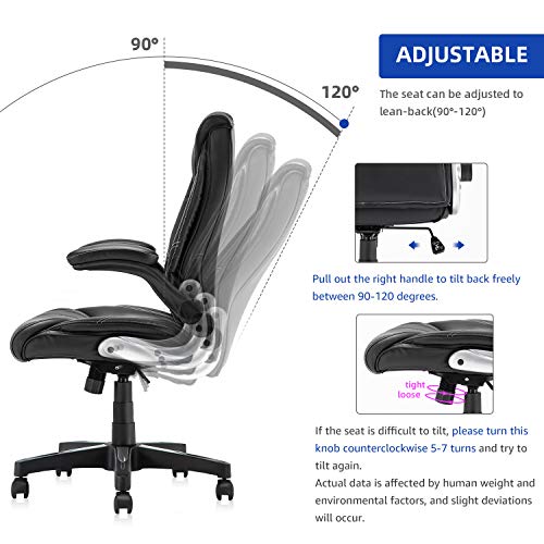 B2C2B Leather Executive Office Chair Computer Desk Chair Ergonomic