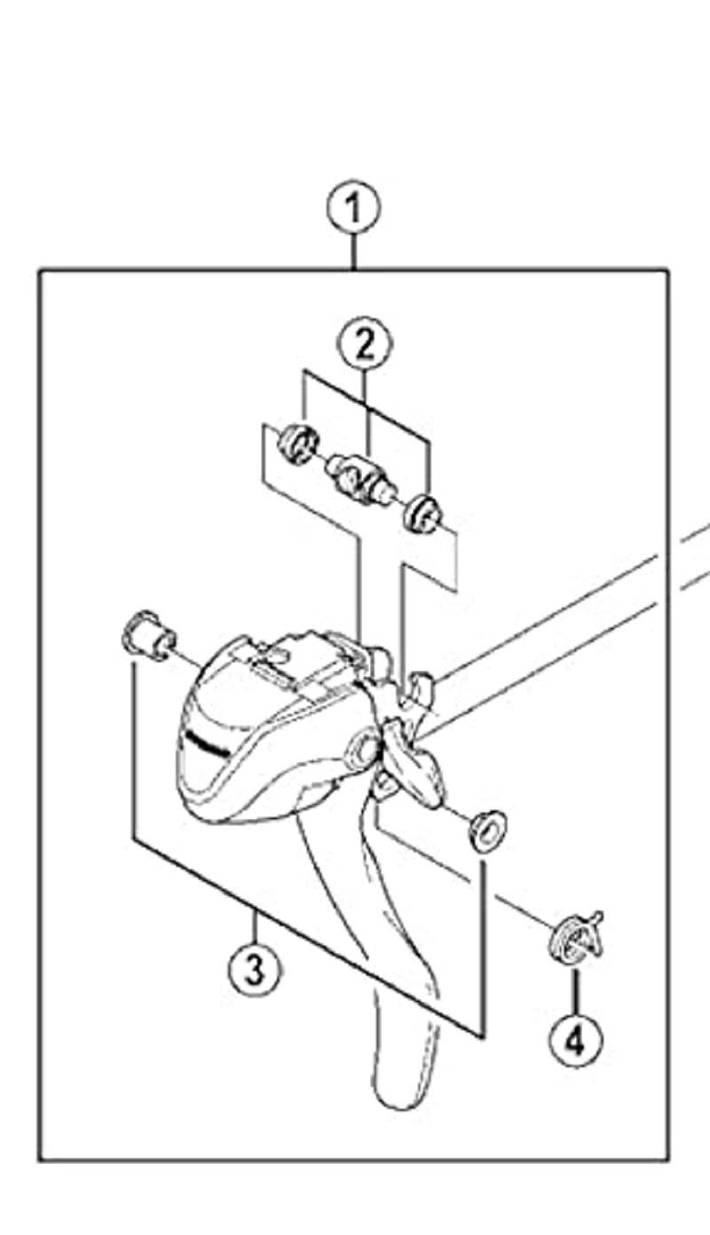 Shimano SPARE PART STA070 RH main lever assy