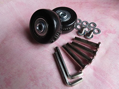 2 set of luggage suitcase replacement wheels with abec …