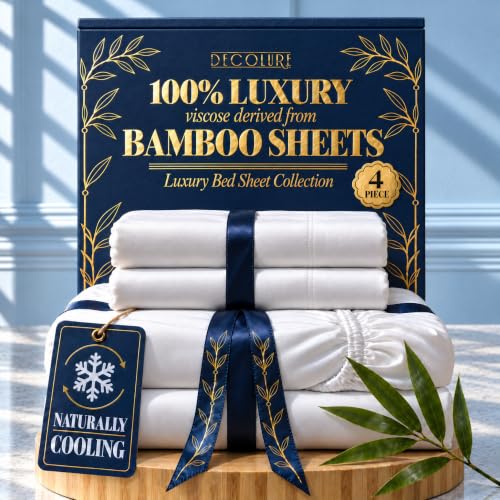 Decolure Bamboo Viscose Bed Sheets