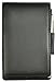 Royce Journalist-Style Leather Flip Notepad, Black