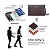 Teemzone Man Clutch Bag Genuine Leather Wristlet Wallet Hand Bag Business Clutch Purse Bag RFID Blocking Checkbook Organizer Long Wallet Credit Cards Case With Strap and Zipper