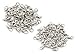 100 Silver Plated Lobster Claw Clasps 2Sizes 50(12x6) 50(10x5) Jewelry Findings Lead & Nickel Free