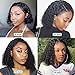 Ashimary Water Wave Lace Front Wigs Human Hair Bob Wigs (10 inch) 150% Density 10A Brazilian Virgin Hair Wet and Wavy Human Hair Wigs for Black Women Natural Color