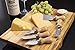 High Carbon Chrome Stainless Steel 5 Piece Cheese Knives Set with Acacia Wood Handles, Complete Serving Set to Cut, Spread and Slice All Types of Cheese Platters by FromagePRO, Gift Box Included