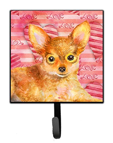 Caroline's Treasures BB9809SH4 Toy Terrier Love Wall Hook, Multicolor, Small