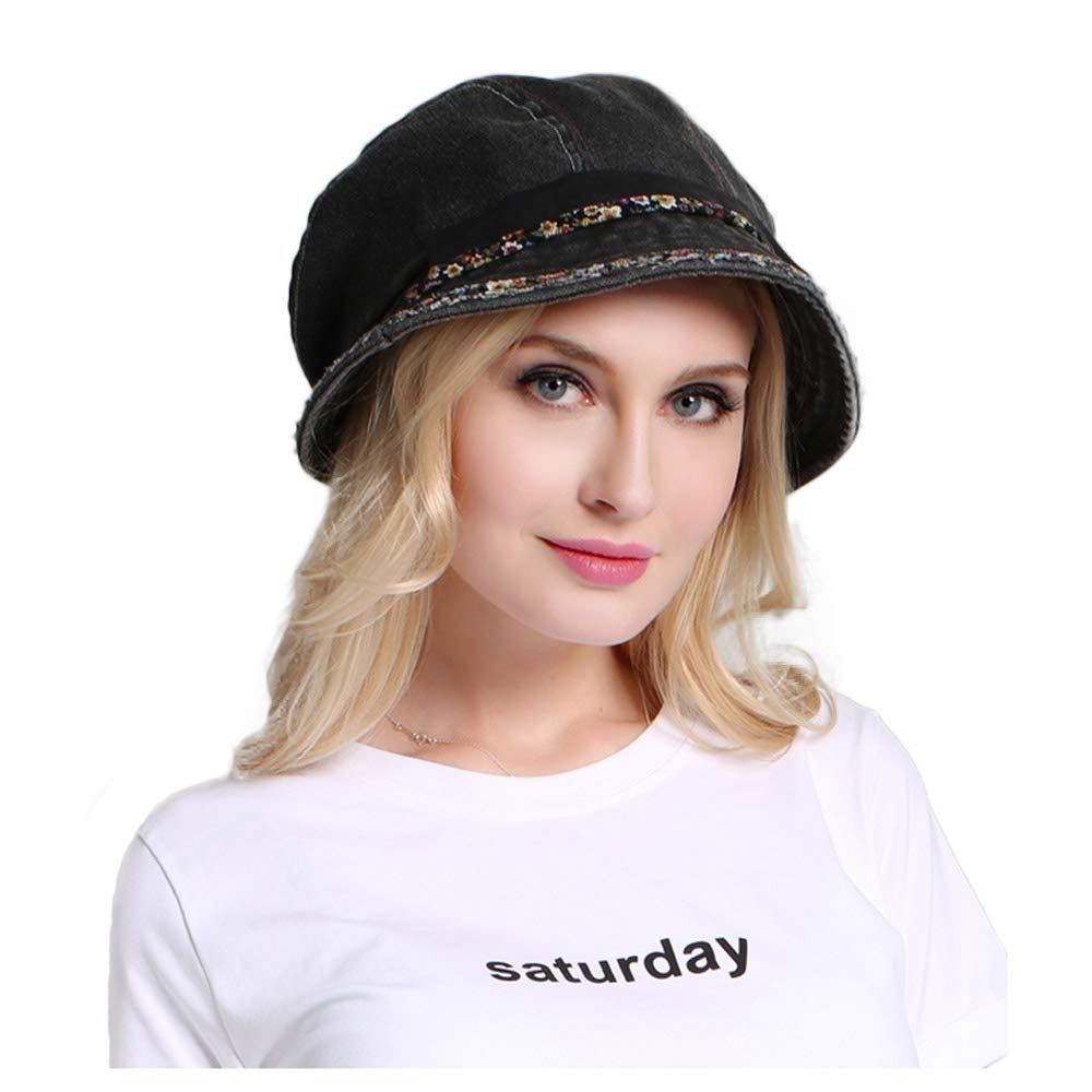 Old Cloth Cap Wide Brim Uv Protect Hats 