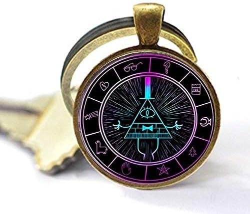Steampunk Drama Gravity Falls Mysteries BILL CIPHER WHEEL KeyChain