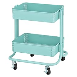 ECR4Kids 2-Tier Metal Rolling Utility Cart - Under