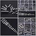 Yosoo 140Pcs Stainless Steel Key Keystock Assortment Round Ended Keyway Parallel Drive Shaft Keys Set 8mm, 10mm, 12mm, 16mm, 20mm, 25mm, 30mm